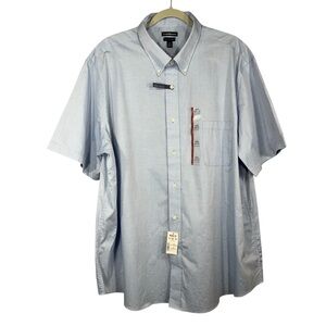 NEW Croft & Barrow Men’s Short Sleeve Button Down Classic Fit Shirt Size XXL